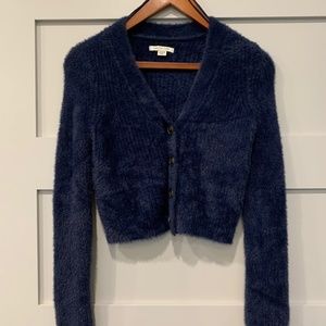 American Eagle Eyelash Cropped Cardigan- Size XS